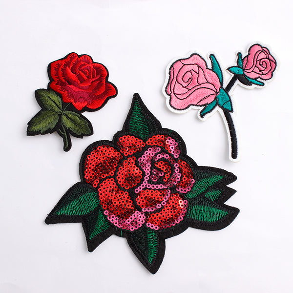 Roses Embroidery Patches
