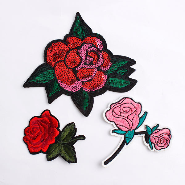 Roses Embroidery Patches