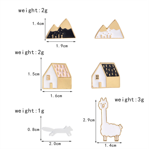 Cartoon Women Button Pins