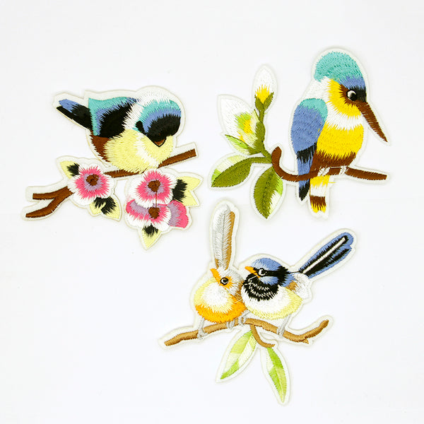 Colorful  Birds Patches