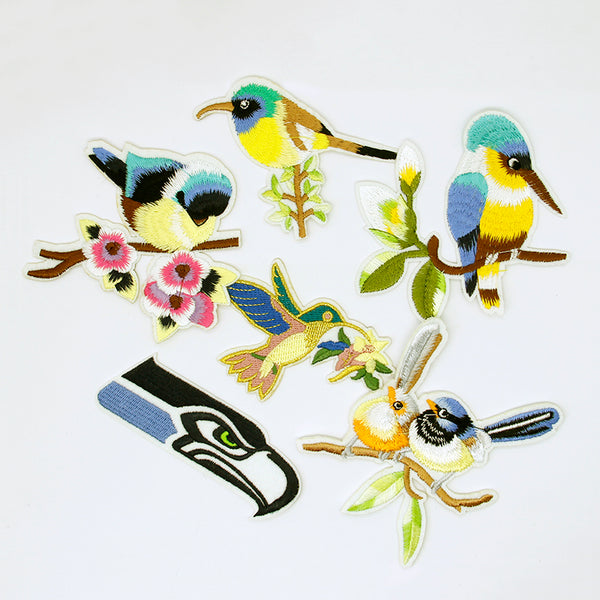 Colorful  Birds Patches