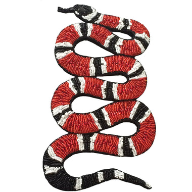 Serpent Snake Beaded Patch