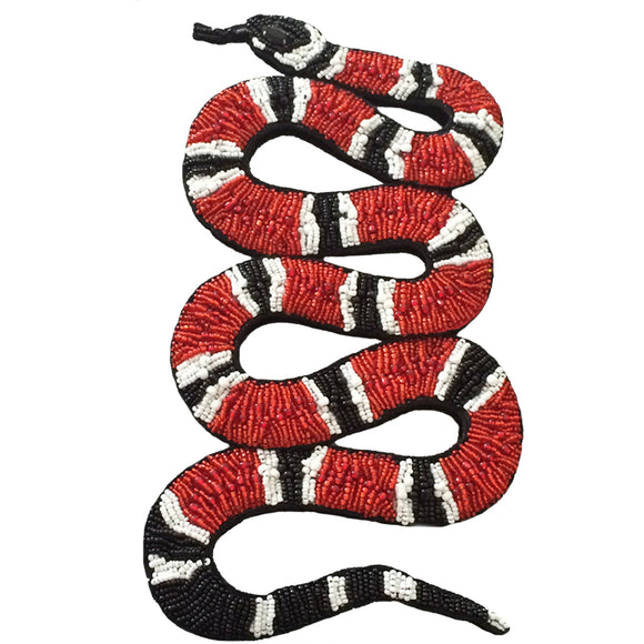 Serpent Snake Beaded Patch
