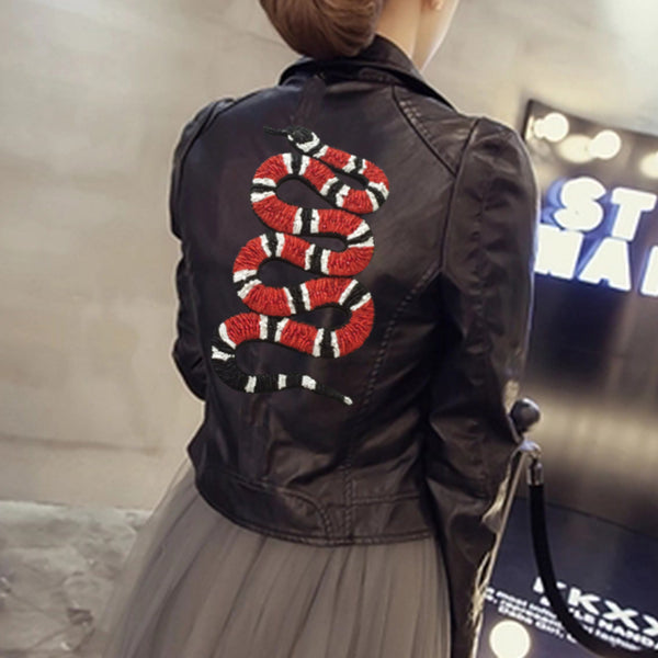 Serpent Snake Beaded Patch