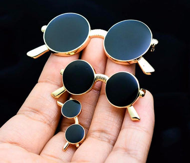 Cute Black Sunglasses Pins