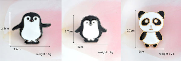 Adorable Cartoon Animals Pins