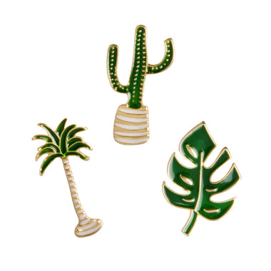 Cartoon Plant Metal Pins