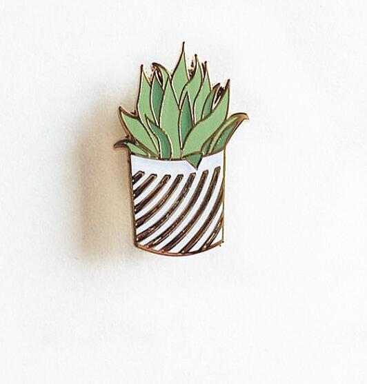 Natural Tiny Cactus Button Pins