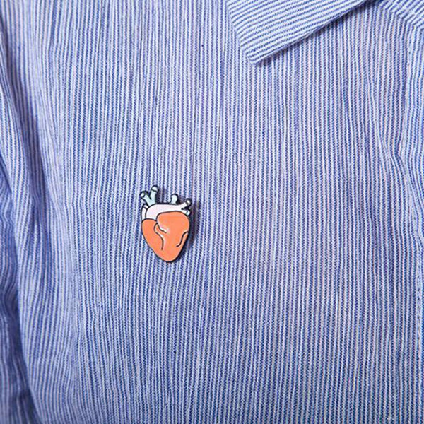 Cartoon Organ Metal Pins
