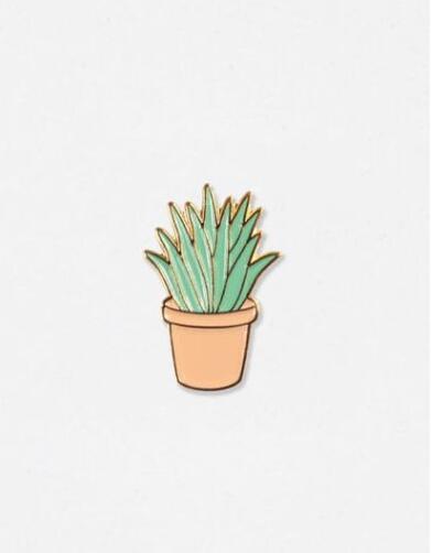 Natural Tiny Cactus Button Pins