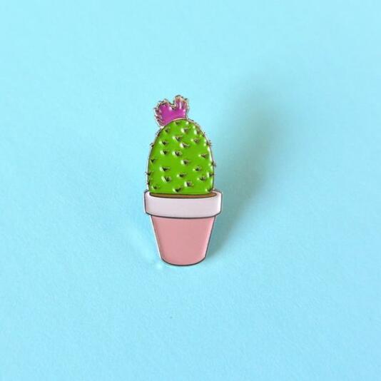 Natural Tiny Cactus Button Pins